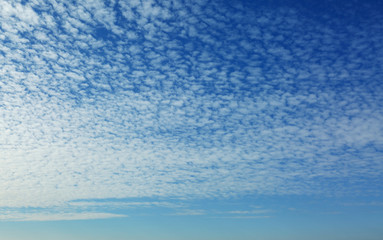 View of beautiful blue sky with white clouds