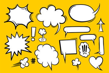 Comic book text speech bubble