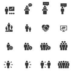 People Icons Vector , Business  Person Work Group Team Vector Illustration
