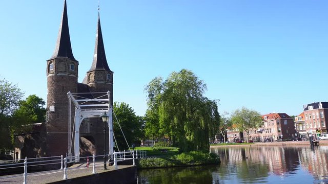 Oosrpoort gate in Delft, Netherlands