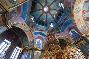 Fototapeta na wymiar St. Michael Church, Sochi, Russia (Interior)