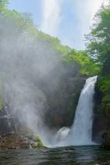 Fototapeta na wymiar 宮城県仙台市 秋保大滝 Akiu otaki waterfall in Miyagi Japan