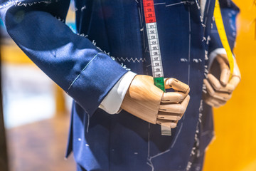 suit in shopping mall
