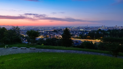 多摩市 都立桜ヶ丘公園 ゆうひの丘 夜景