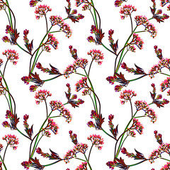 Field flowers seamless pattern