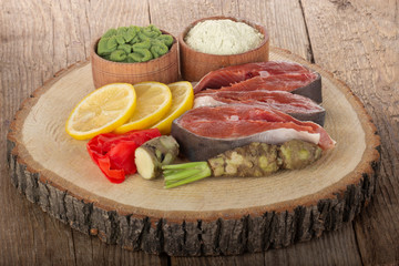 humpback salmon isolated