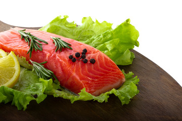 salmon isolated
