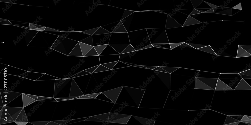 Poster abstract technology background. science background. big data. background vector. plexus effect. netw