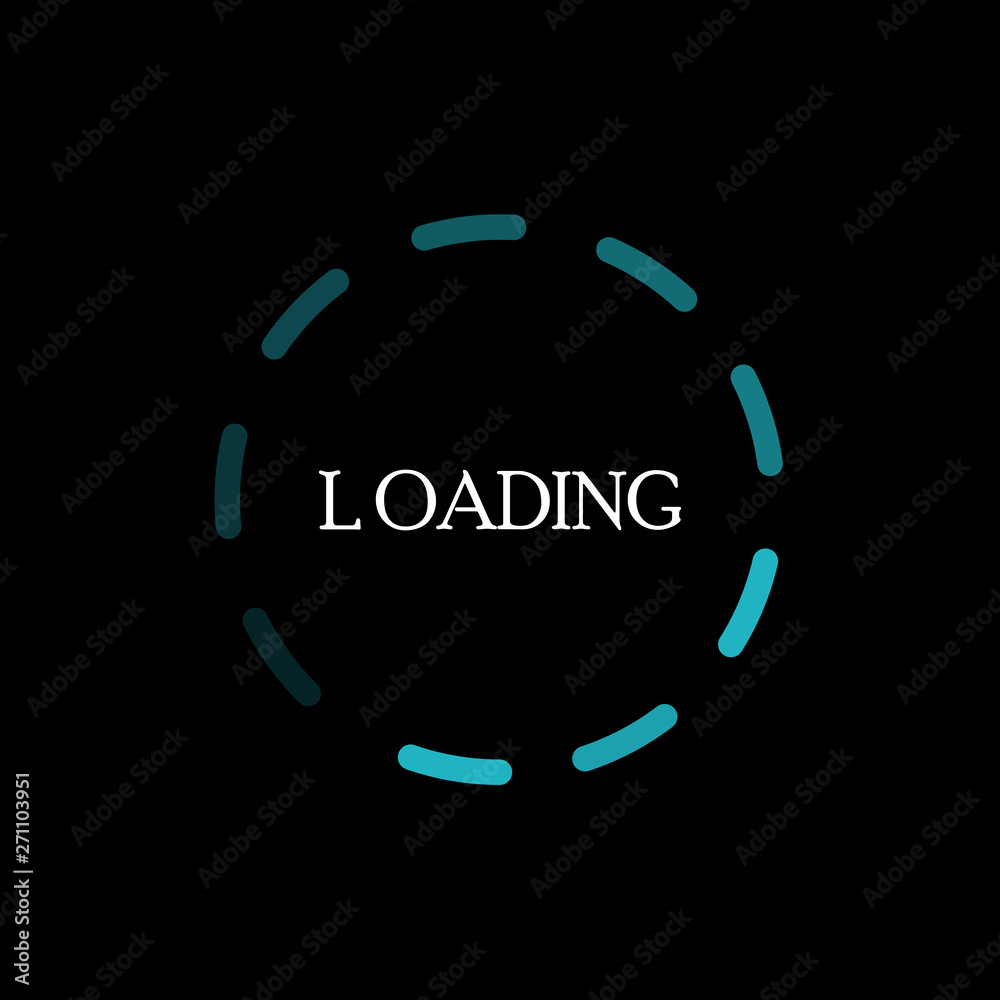 Poster load icon vector. system update. loading vector. loading bar icon. vector illustration.