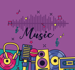 music colorful background
