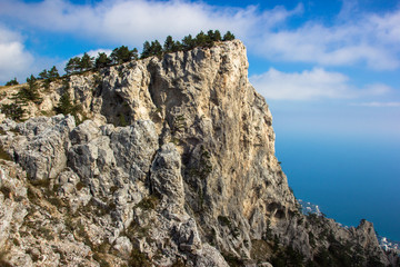 rock in the mountains