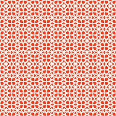 seamless geometric background of intersecting circles white on orange background