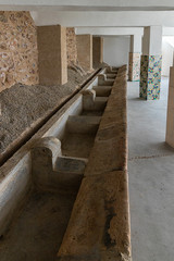 Old washhouses in the old town of Nijar. Cabo de Gata. Andalucia. Spain.