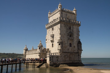 Fort du B&eacute;lem &agrave; Lisbonne au portugal
