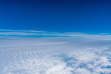 Fototapeta na wymiar 雲の上の景色