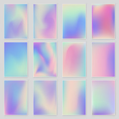 Holographic foil gradient iridescent background  © makstorm