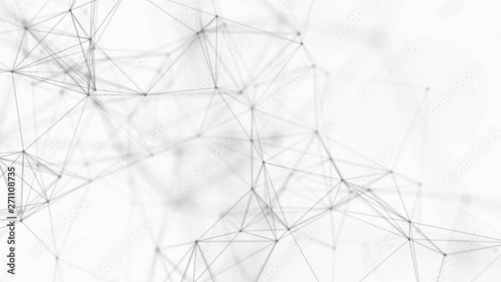 Poster abstract white digital background. big data visualization. science background. big data complex with
