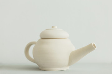 Ceramic plate's made on a Potter's wheel in the workshop