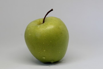 green apple isolated on white background
