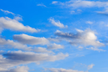 Fototapeta premium Azure sky background with clouds