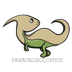  illustration of a cute dinosaur