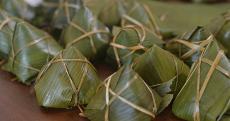 Traditional Rice dumpling for dragon boat festival, homemade at home