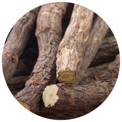 heap of roots of Glycyrrhiza background