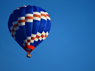 Heißluftballon am Himmel