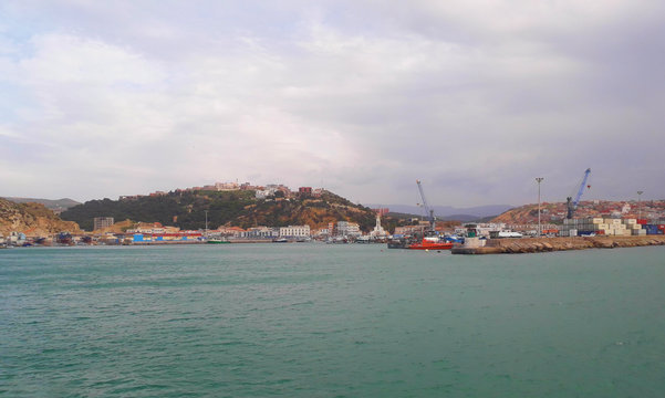 view of port in algeria