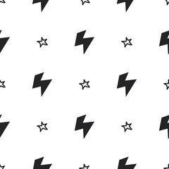 Super Hero - Cute and fun kids seamless pattern with lightning. Vector illustration - 271116941