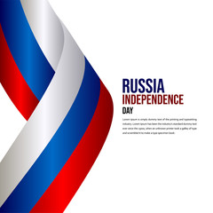 Happy Russia Independence Day Celebration Vector Template Design Illustration