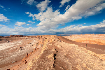 Extreme territory in  Valle de la Luna. Atacama desert. Chile. South America