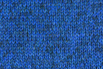 background of knitted fabric in blue and black with lurex thread