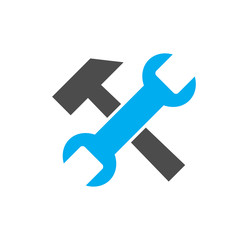 Service related icon on background for graphic and web design. Simple illustration. Internet concept symbol for website button or mobile app.