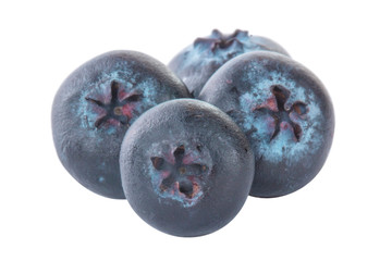 Obraz premium heap of blueberries isolated on white background