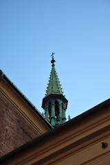 Fototapeta na wymiar Church tower, Kraków, Poland