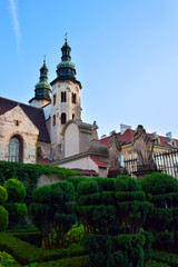 Romanesque St. Andrew Church in the old town, Kraków, Poland
