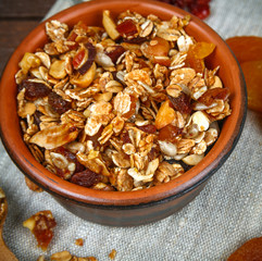 Granola in bowl