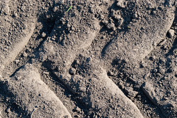 Tractor tracks texture