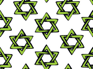 Jewish holiday symbol. Vector drawing