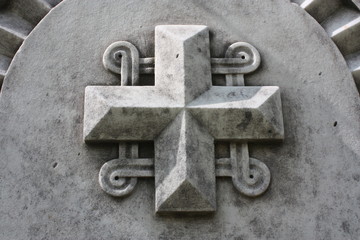 elements of decoration of ancient stone monuments  