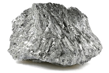 99.99% fine antimony isolated on white background