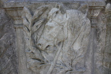 elements of decoration of ancient stone monuments  