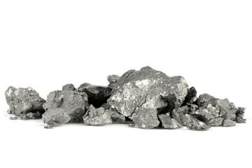 99.9% fine holmium isolated on white background