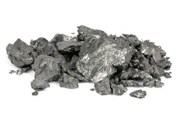 99.9% fine holmium isolated on white background