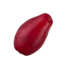 fresh red cornel isolated on white background