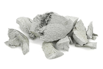 99.9% fine molybdenum isolated on white background