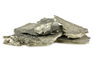 99.9% fine ytterbium isolated on white background