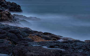 Rocks with silk smooth water