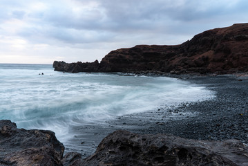 Fototapeta na wymiar Seascape with rocks in El Golfo